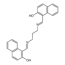 N,N'-bis-(2-hydroxy-1-naphthalidene)-1,3-propylenediamine Structure