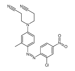 3,3'-[[4-[(2-chloro-4-nitrophenyl)azo]-3-methylphenyl]imino]bispropiononitrile Structure