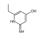 2-amino-6-ethyl-1H-pyridin-4-one结构式