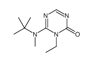 1-Ethyl-6-[methyl(2-methyl-2-propanyl)amino]-1,3,5-triazin-2(1H)- one Structure