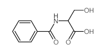 Serine, N-benzoyl-结构式