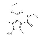 diethyl 1-amino-2,5-dimethylpyrrole-3,4-dicarboxylate结构式