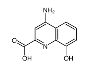 4-Amino-8-hydroxy-2-quinolinecarboxylic acid Structure