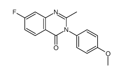 7-fluoro-3-(4-methoxyphenyl)-2-methylquinazolin-4-one Structure