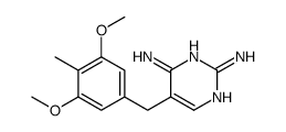 5-[(3,5-dimethoxy-4-methylphenyl)methyl]pyrimidine-2,4-diamine Structure