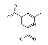 2-Pyridinecarboxylicacid,5,6-dimethyl-4-nitro-(9CI) structure