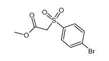 (4-Bromophenylsulfonyl)acetic acid methyl ester结构式