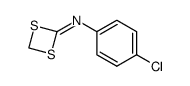 N-(4-chlorophenyl)-1,3-dithietan-2-imine Structure
