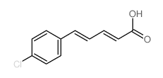 2,4-Pentadienoicacid, 5-(4-chlorophenyl)- structure