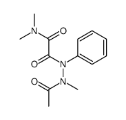 N'-acetyl-2-(dimethylamino)-N'-methyl-2-oxo-N-phenylacetohydrazide结构式