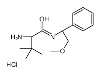 N-[(1S)-2-Methoxy-1-phenylethyl]-3-methyl-L-valinamide hydrochlor ide (1:1) Structure