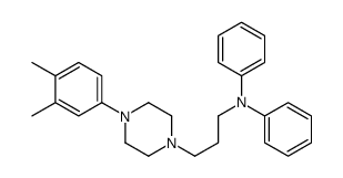 N-[3-[4-(3,4-dimethylphenyl)piperazin-1-yl]propyl]-N-phenylaniline Structure