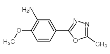 [2-METHOXY-5-(5-METHYL-1,3,4-OXADIAZOL-2-YL)PHENYL]AMINE结构式