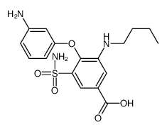 4-(3-aminophenoxy)-3-(butylamino)-5-sulfamoylbenzoic acid结构式