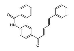 N-[4-(5-phenylpenta-2,4-dienoyl)phenyl]benzamide Structure