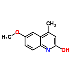 6-Methoxy-4-methyl-2-quinolinol structure