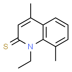 2(1H)-Quinolinethione,1-ethyl-4,8-dimethyl-结构式