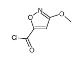 5-Isoxazolecarbonyl chloride, 3-methoxy- (9CI) Structure