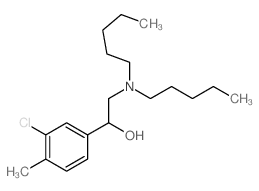 1-(3-chloro-4-methyl-phenyl)-2-(dipentylamino)ethanol结构式