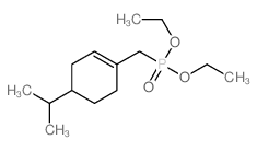 1-(diethoxyphosphorylmethyl)-4-propan-2-yl-cyclohexene structure