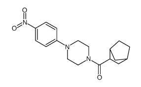 3-bicyclo[2.2.1]heptanyl-[4-(4-nitrophenyl)piperazin-1-yl]methanone结构式