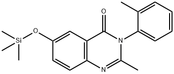 4(3H)-Quinazolinone, 2-methyl-3-(2-methylphenyl)-6-[(trimethylsilyl)ox y]-结构式