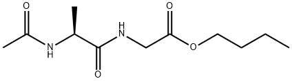 N-(N-Acetyl-L-alanyl)glycine butyl ester structure