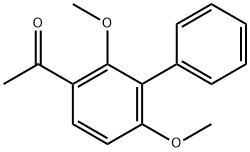 3-Acetyl-2,6-dimethoxybiphenyl结构式