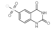 2,4-Dioxo-1,2,3,4-tetrahydroquinazoline-6-sulfonyl chloride Structure
