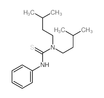 1,1-bis(3-methylbutyl)-3-phenyl-thiourea结构式