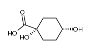 Cyclohexanecarboxylic acid, 1,4-dihydroxy-, cis- (9CI)结构式
