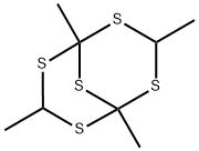 1,3,5,7-Tetramethyl-2,4,6,8,9-pentathiabicyclo[3.3.1]nonane结构式
