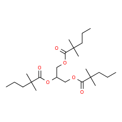 Tris(2,2-dimethylpentanoic acid)1,2,3-propanetriyl ester结构式