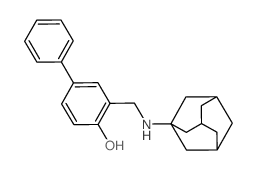 2-[(1-adamantylamino)methyl]-4-phenyl-phenol结构式