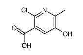 2-chloro-5-hydroxy-6-methylpyridine-3-carboxylic acid结构式