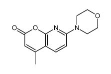 4-甲基-7-吗啉基-8-氮杂香豆素结构式