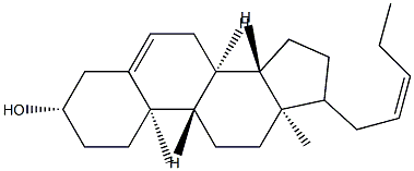 17-[(Z)-2-Pentenyl]androst-5-en-3β-ol结构式
