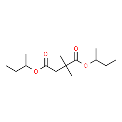2,2-Dimethylbutanedioic acid bis(1-methylpropyl) ester结构式
