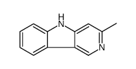 3-甲基-5H-吡啶并[4,3-b]吲哚结构式