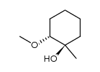 trans-1-methyl-2-methoxy-cyclohexanol Structure