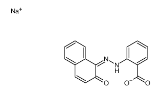 2-[(2-Hydroxy-1-naphthalenyl)azo]benzoic acid sodium salt Structure