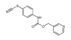 pyridin-3-ylmethyl N-(4-thiocyanatophenyl)carbamate结构式