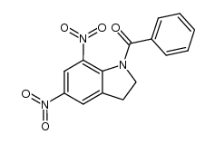 1-benzoyl-5,7-dinitroindoline Structure