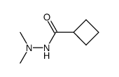 Cyclobutanecarboxylic acid, 2,2-dimethylhydrazide (9CI) Structure