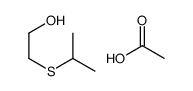 acetic acid,2-propan-2-ylsulfanylethanol Structure