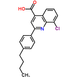 2-(4-Butylphenyl)-8-chloro-4-quinolinecarboxylic acid结构式