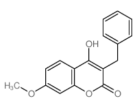 3-benzyl-2-hydroxy-7-methoxy-chromen-4-one结构式