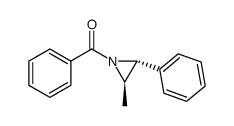 trans-1-benzoyl-2-methyl-3-phenylaziridine结构式