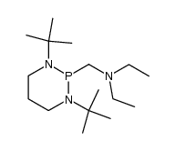 (1,3-di-tert-butyl-[1,3,2]diazaphosphinan-2-ylmethyl)-diethyl-amine Structure