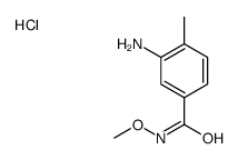 3-amino-N-methoxy-4-methylbenzamide,hydrochloride结构式